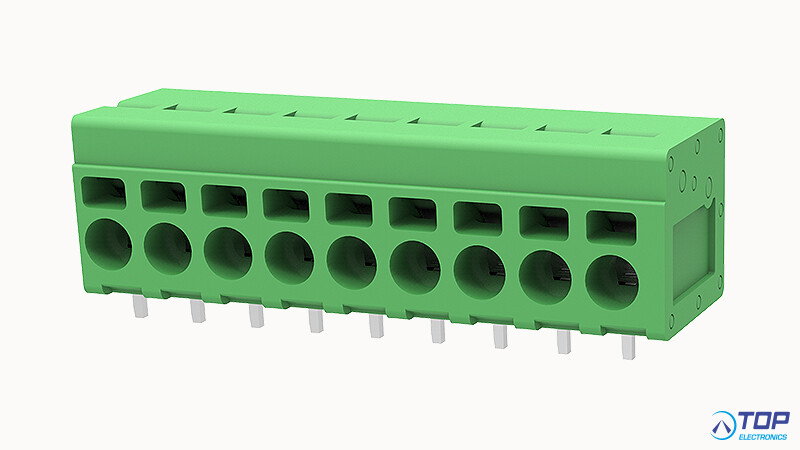 Pcb Spring Terminal Blocks PCB spring terminal block, 24A, 5.0mm,9P | TOP-electronics